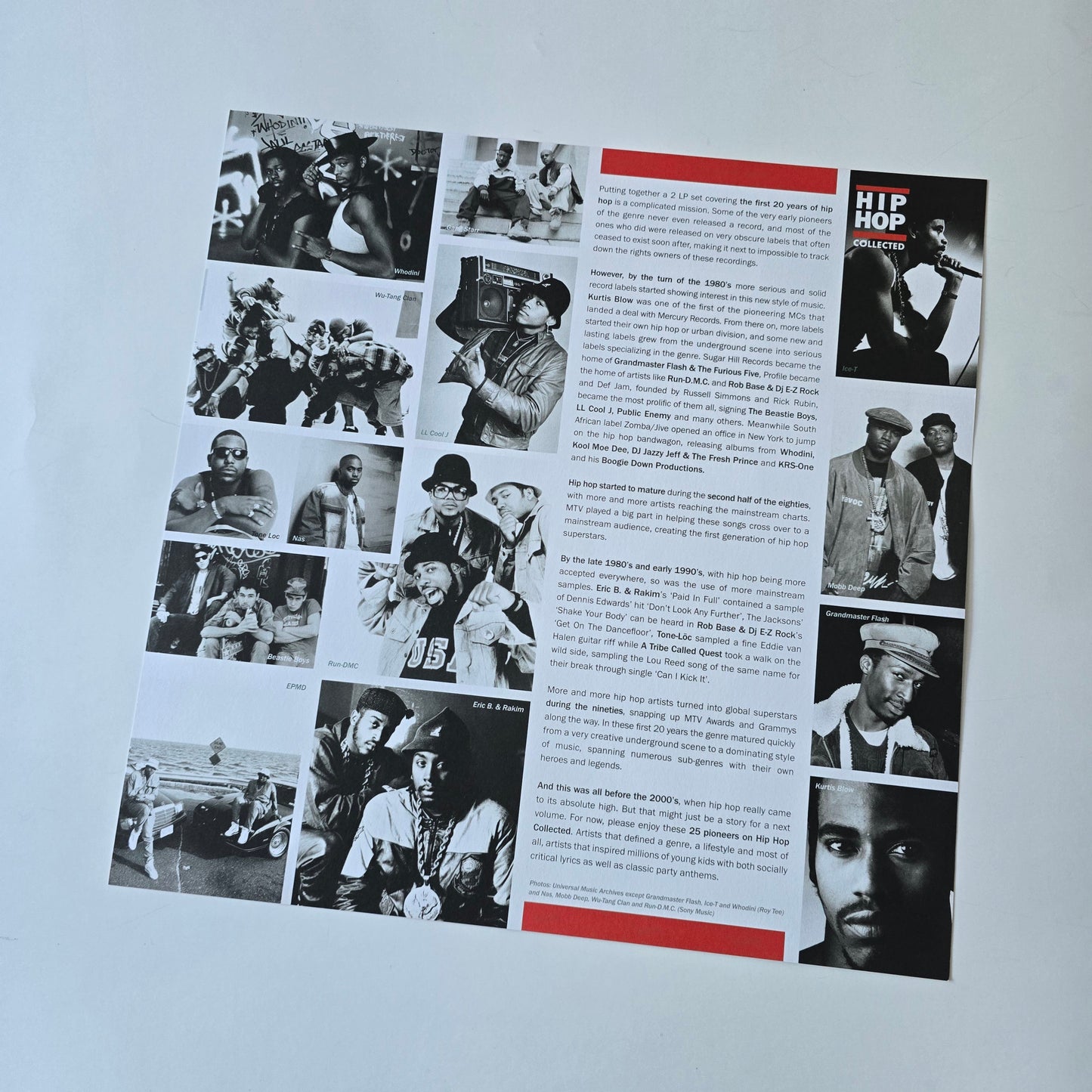 VARIOUS - HIP HOP COLLECTED, LIMITED EDITION COLORED VINYL 2XLP -LIKE NEW!-