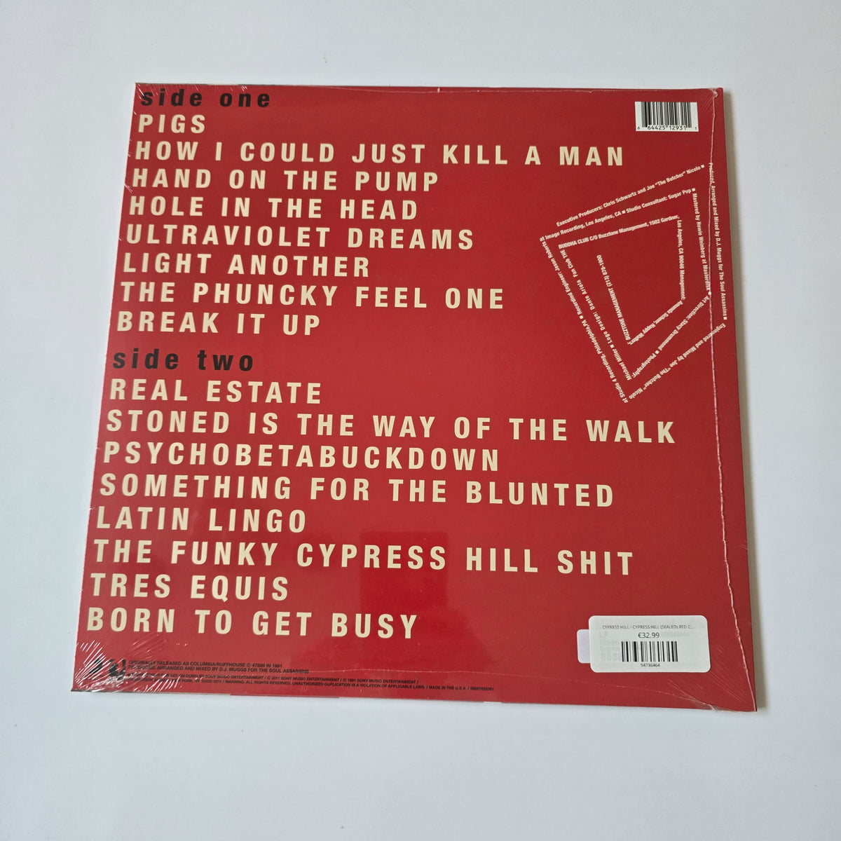 CYPRESS HILL - CYPRESS HILL (SEALED) RED COLORED VINYL -NEW!-