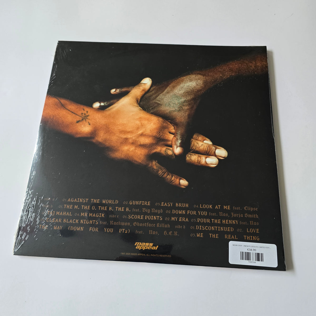 MOBB DEEP - INFINITE (SEALED) LIMITED EDITION ORANGE COLORED VINYL -NEW!-