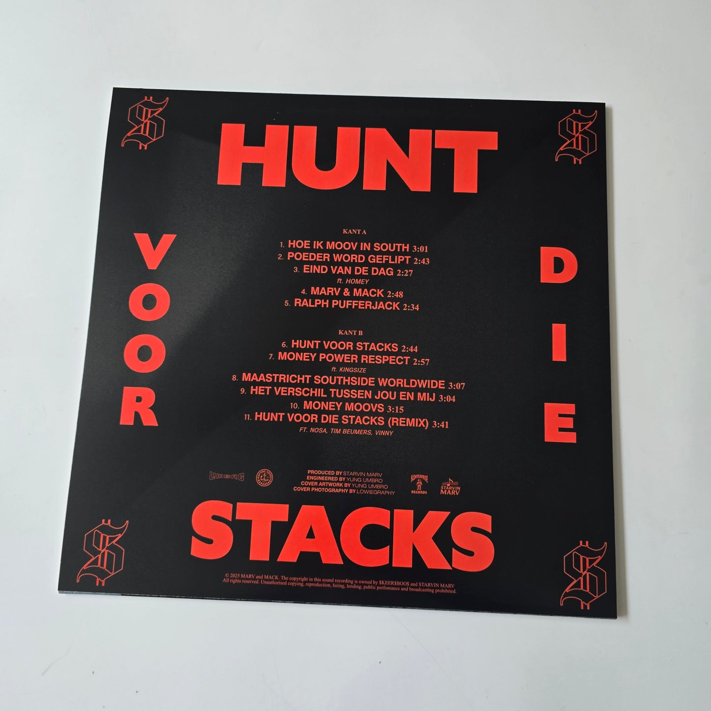 $KEER&BOO$ X STARVIN MARV - HUNT VOOR DIE STACKS, LIMITED EDITION VINYL -NEW!-