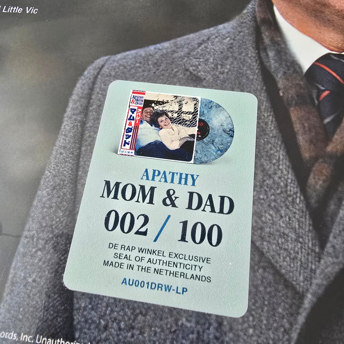 APATHY - MOM & DAD (SEALED) LIMITED EDITION, SIGNED, COLORED VINYL  #002/100 -NEW!-