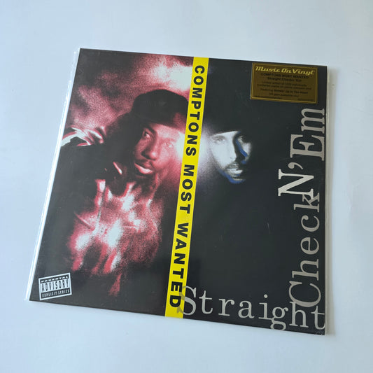 COMPTONS MOST WANTED - STRAIGHT CHECKN 'EM LIMITED EDITION YELLOW VINYL -LIKE NEW!-