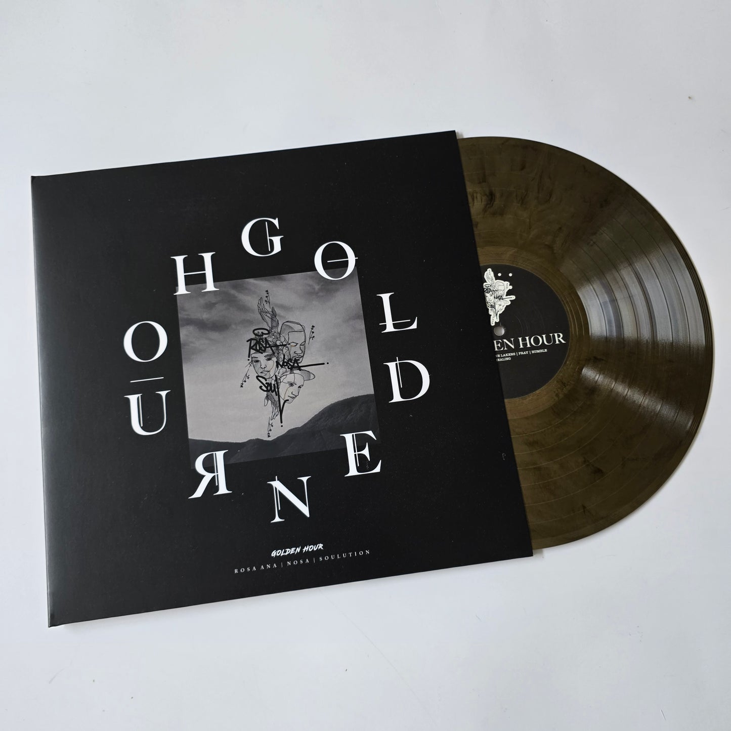 NOSA X ROSA ANA X SOULUTION - GOLDEN HOUR, LIMITED EDITION GOLD COLORED VINYL -PRE OWNED-