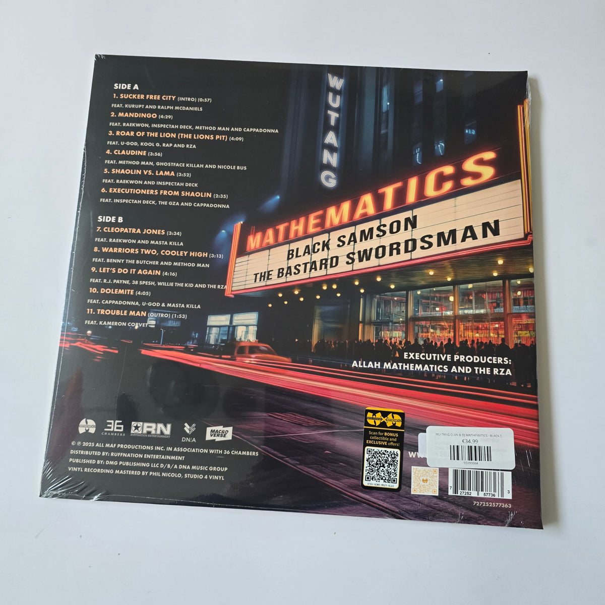 WU-TANG CLAN & DJ MATHEMATICS - BLACK SAMSON, THE BASTARD SWORDSMAN (SEALED) VINYL -NEW!-