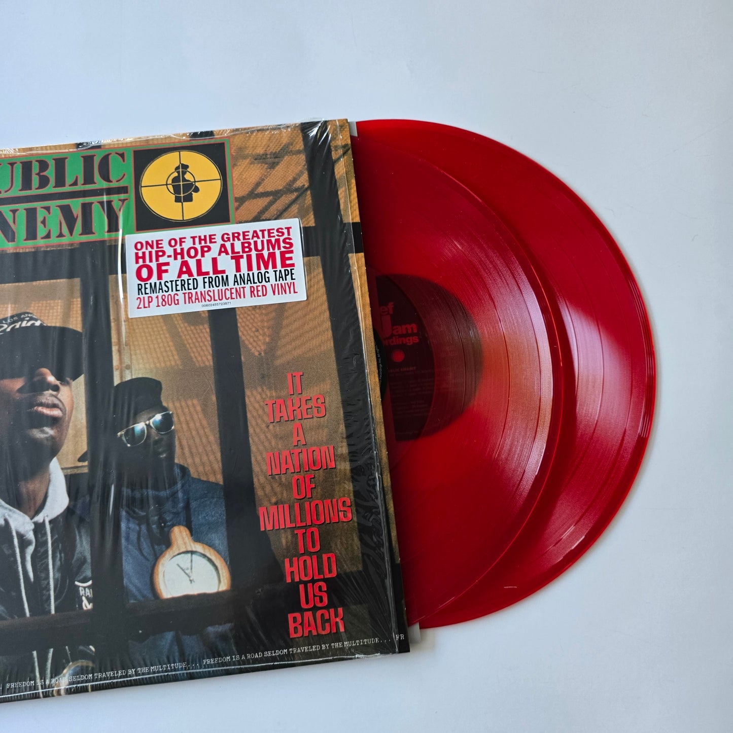 PUBLIC ENEMY - IT TAKES A NATION OF MILLIONS TO HOLD US BACK, LIMITED EDITION COLORED VINYL 2XLP -LIKE NEW!-