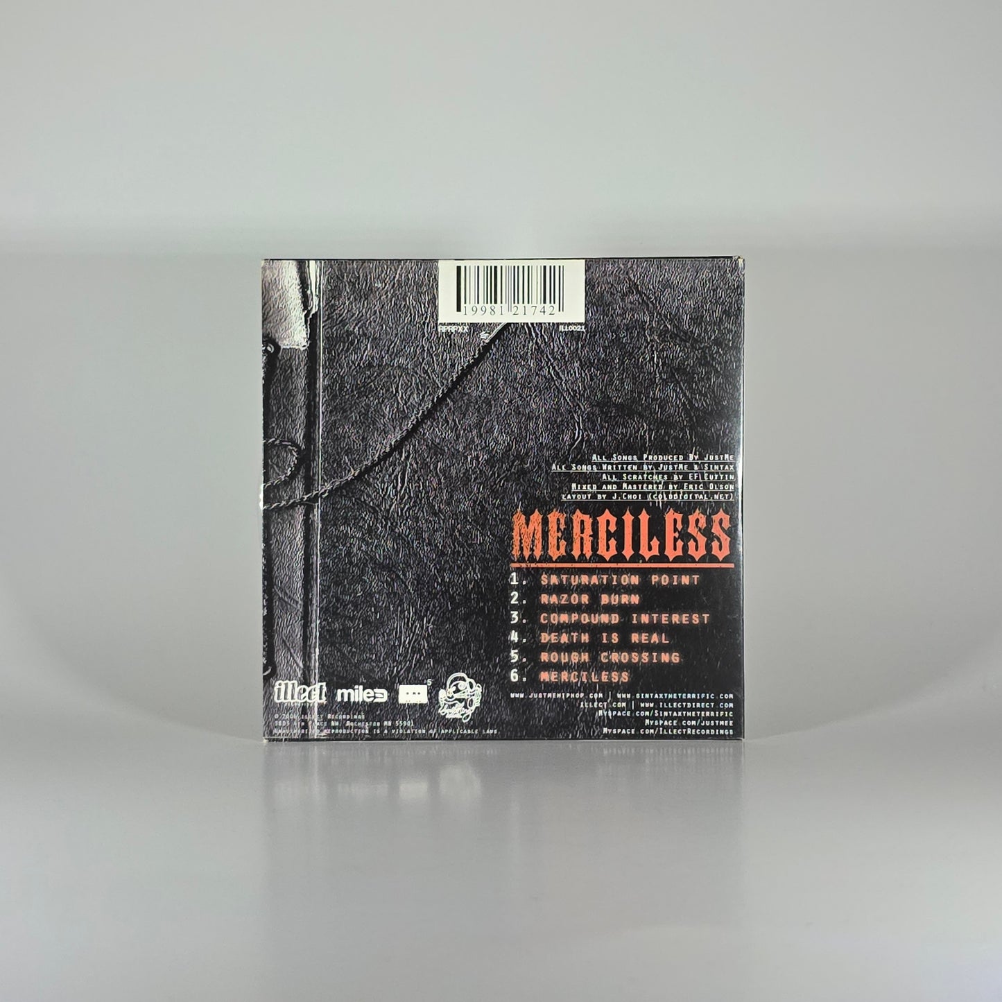 JUSTME & SINTAX. THE. TERRIFIC - MERCILLES CD