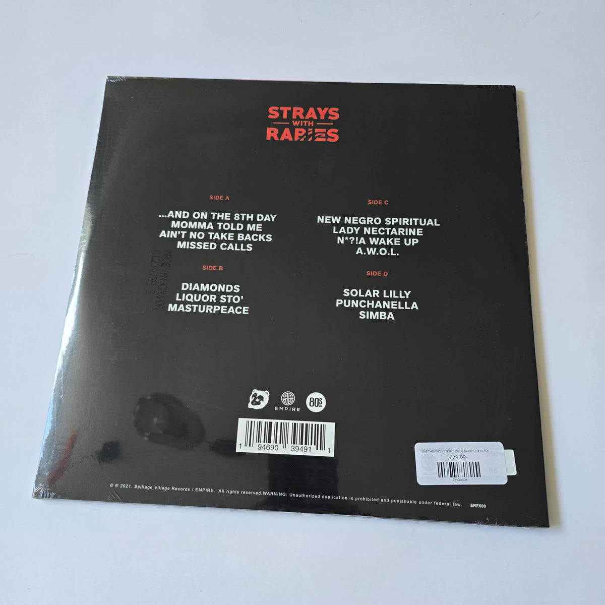 EARTHGANG - STRAYS WITH RABIES (SEALED) VINYL -NEW!-