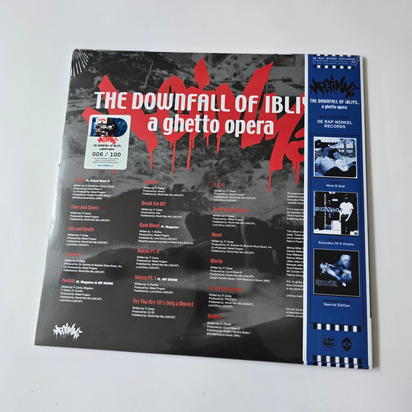 MF GRIMM - THE DOWNFALL OF IBLIYS: A GHETTO OPERA (SEALED) LIMITED EDITION COLORED VINYL 2XLP -NEW!-