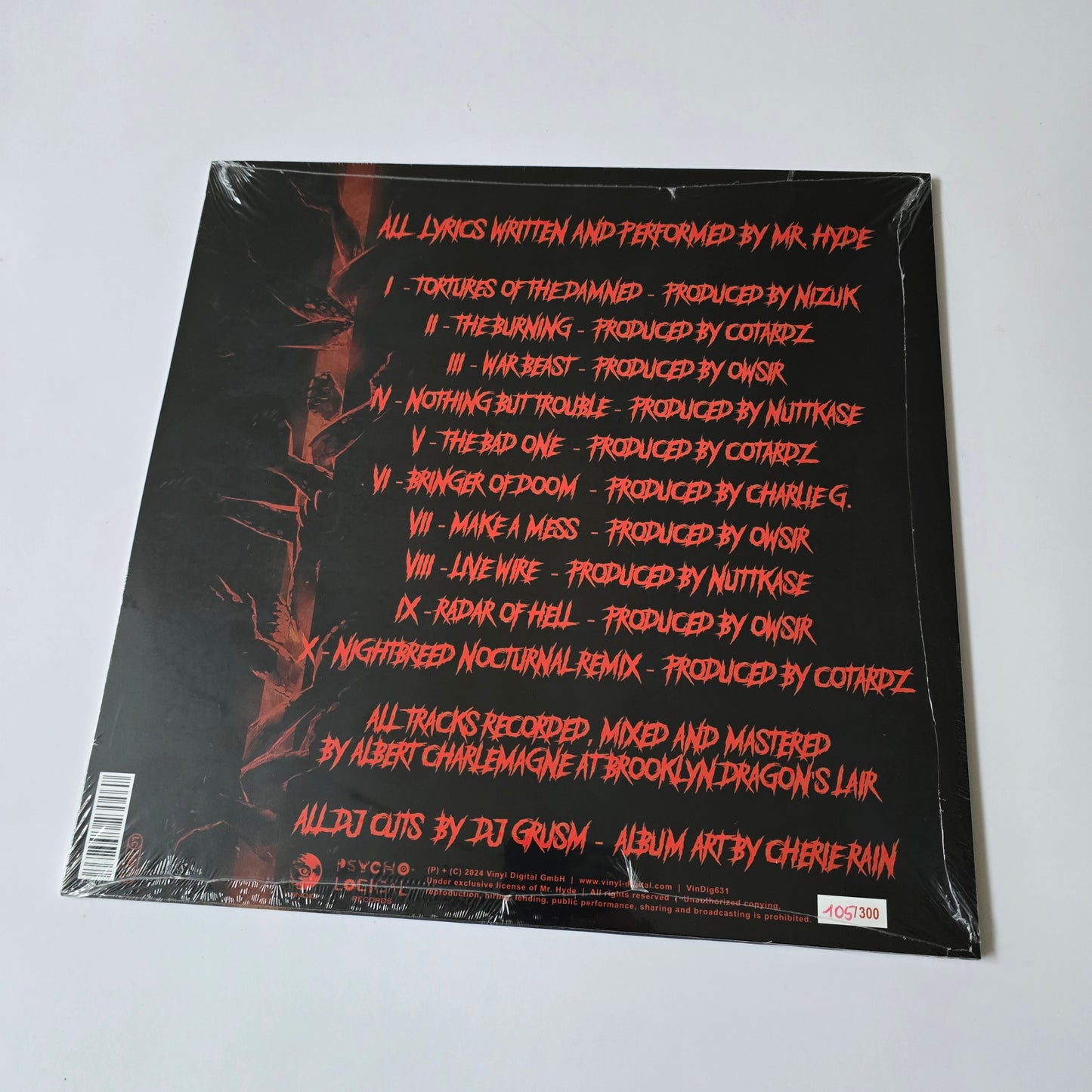 MR. HYDE - TORTURES OF THE DAMNED (SEALED) LIMITED EDITION VINYL -NEW!-