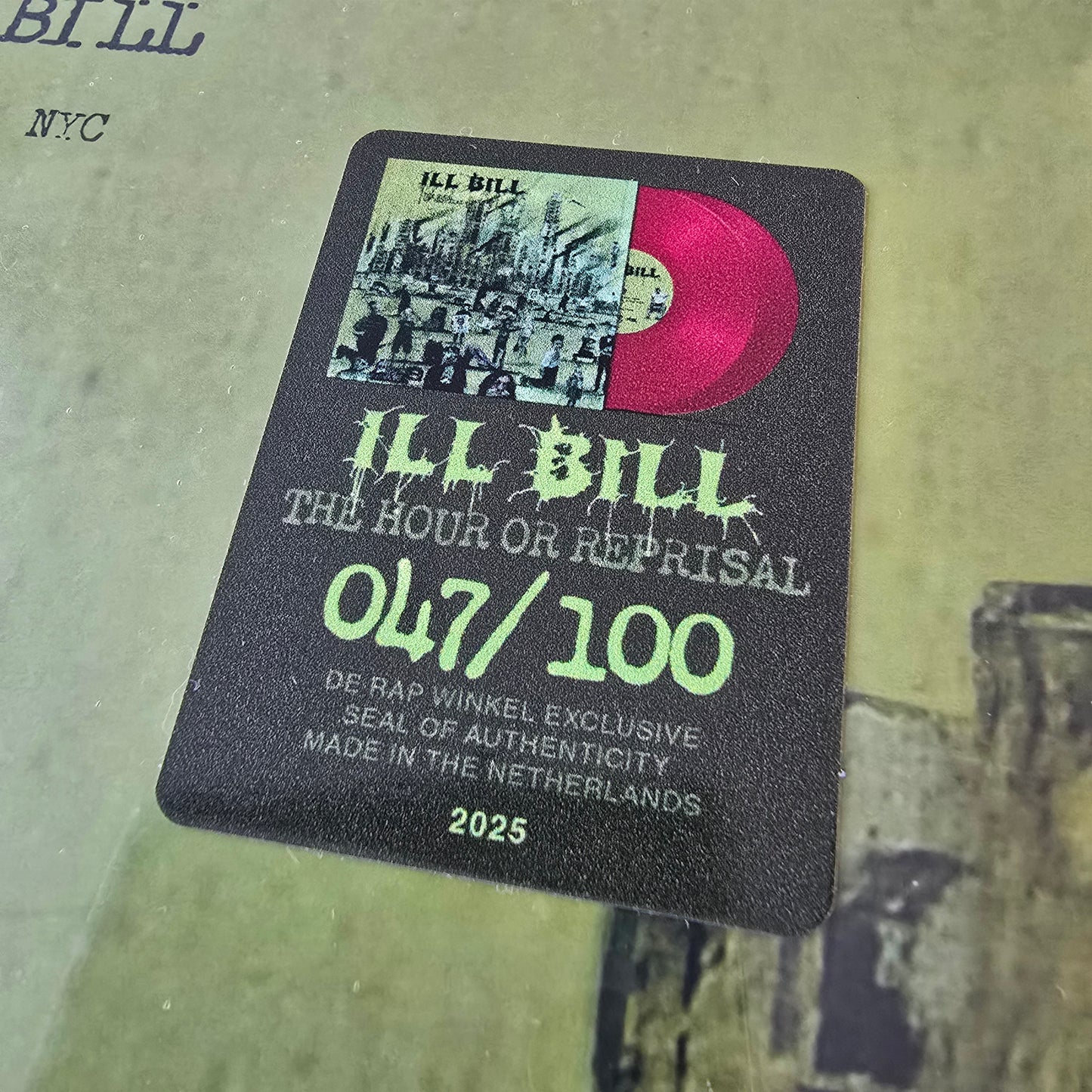 ILL BILL - THE HOUR OF REPRISAL (SEALED) RED COLORED LIMITED EDITION VINYL - NEW!-