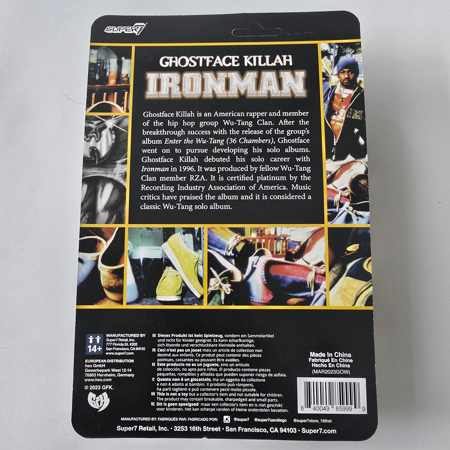GHOSTFACE KILLAH - IRONMAN SUPER7 ACTION FIGURE -NEW!-