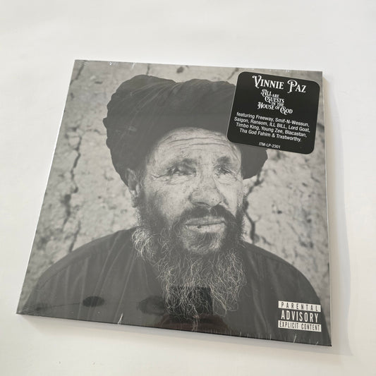 VINNIE PAZ (JEDI MIND TRICKS) - ALL ARE GUESTS IN THE HOUSE OF GOD (SEALED) GREY COLORED VINYL 2XLP -NEW!-