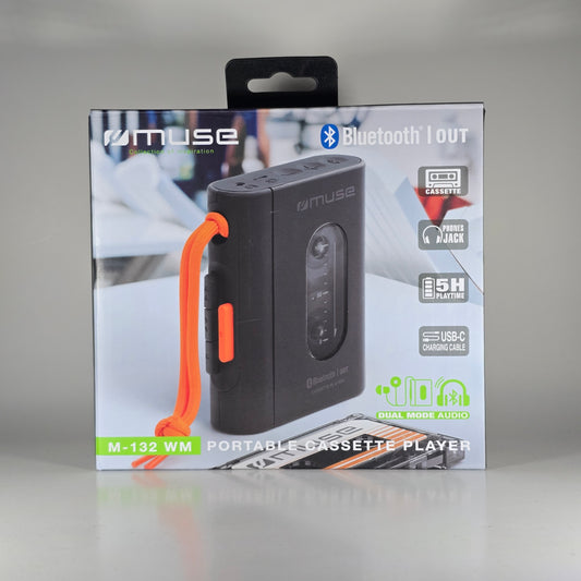 MUSE M-132 WM DRAAGBARE BLUETOOTH WALKMAN CASSETTE SPELER  -NEW!-