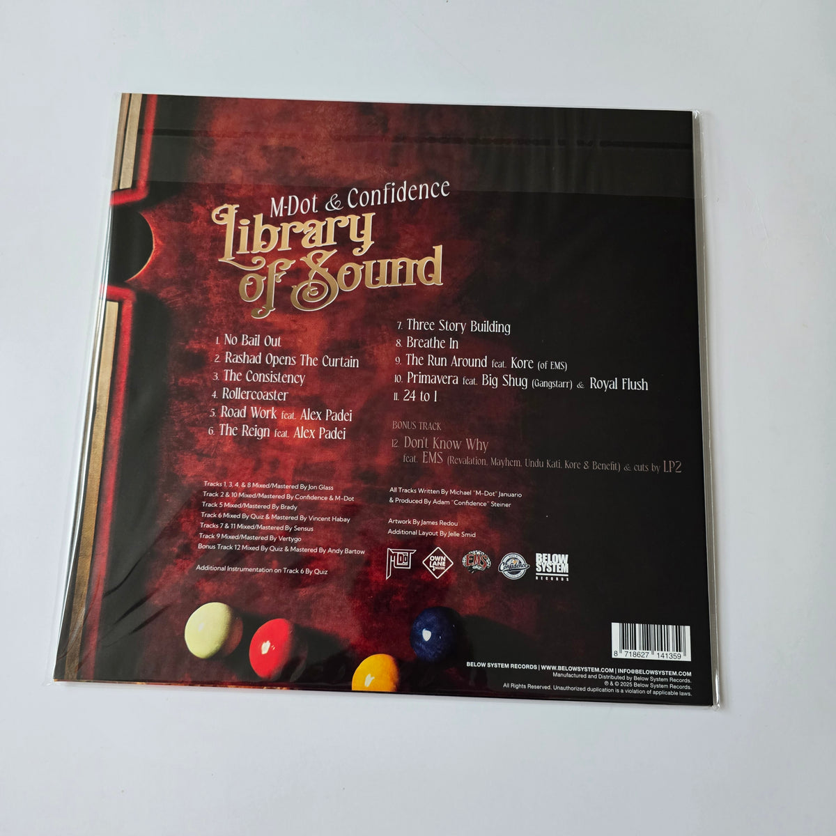 M-DOT & CONFIDENCE - LIBRARY OF SOUND (SEALED) VINYL -NEW!-