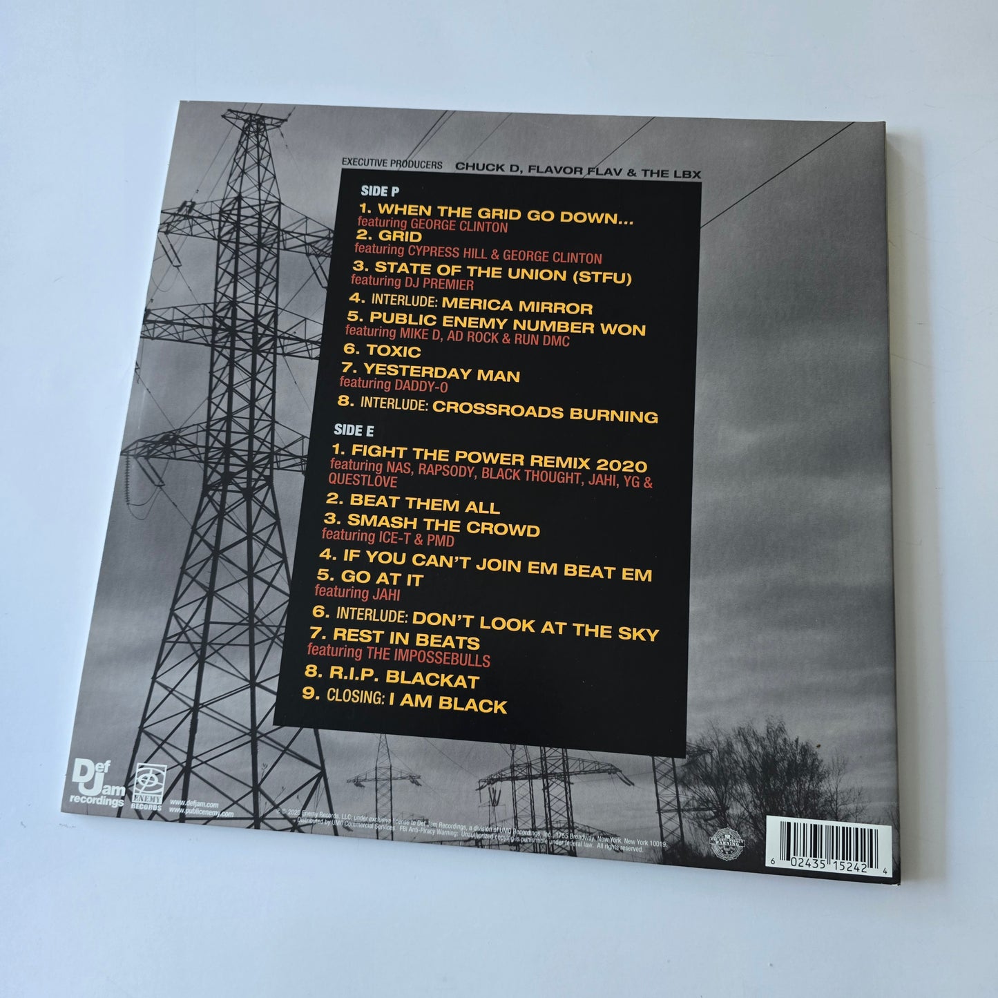 PUBLIC ENEMY - WHAT YOU GONNA DO WHEN THE GRID GOES DOWN VINYL -LIKE NEW!-