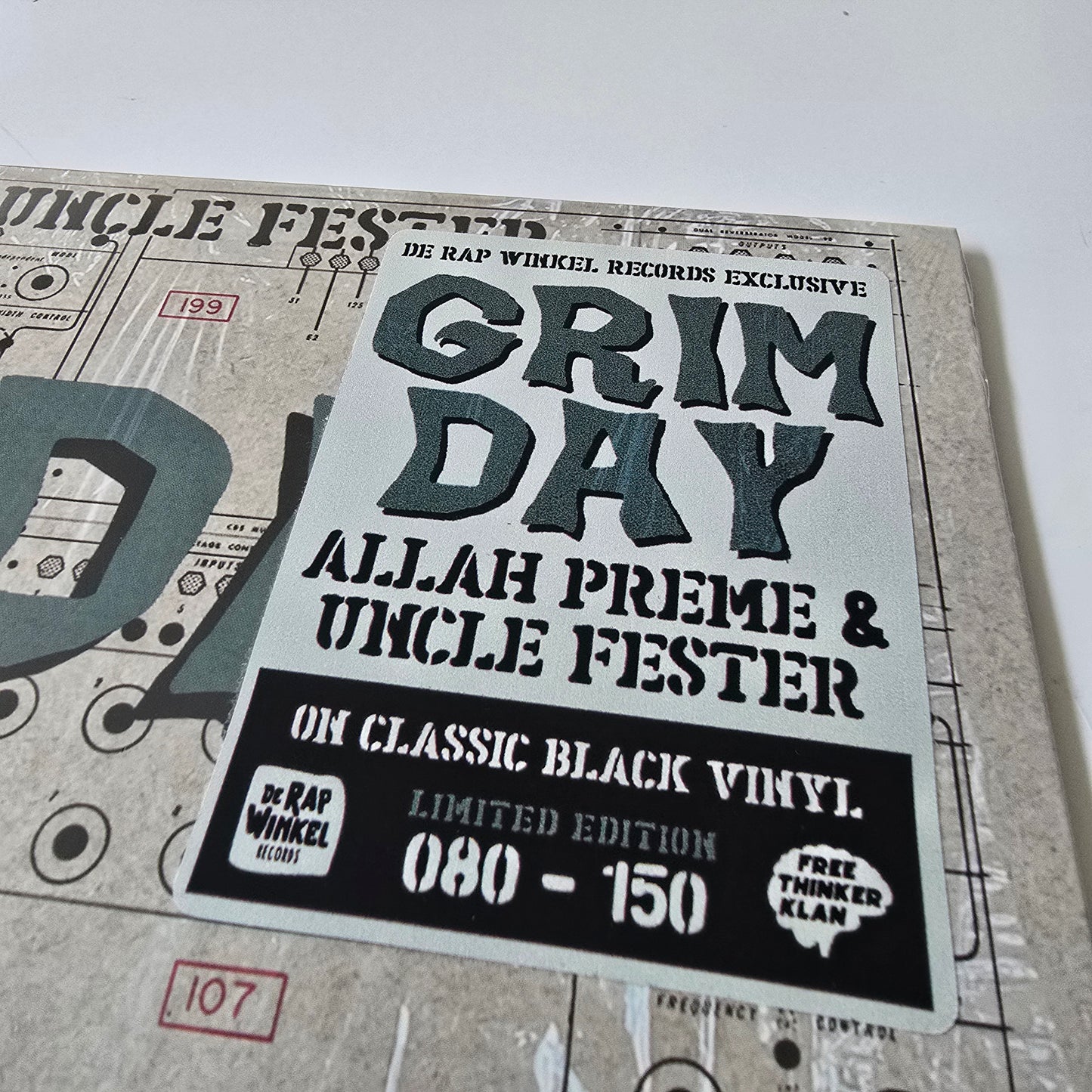 ALLAH PREME X UNCLE FESTER - GRIM DAY LIMITED EDITION VINYL -NEW!-