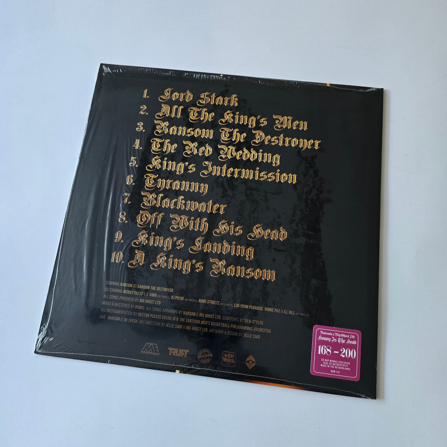 RANSOM - HEAVY IS THE HEAD, LIMITED EDITION, PINK COLORED VINYL -LIKE NEW!-