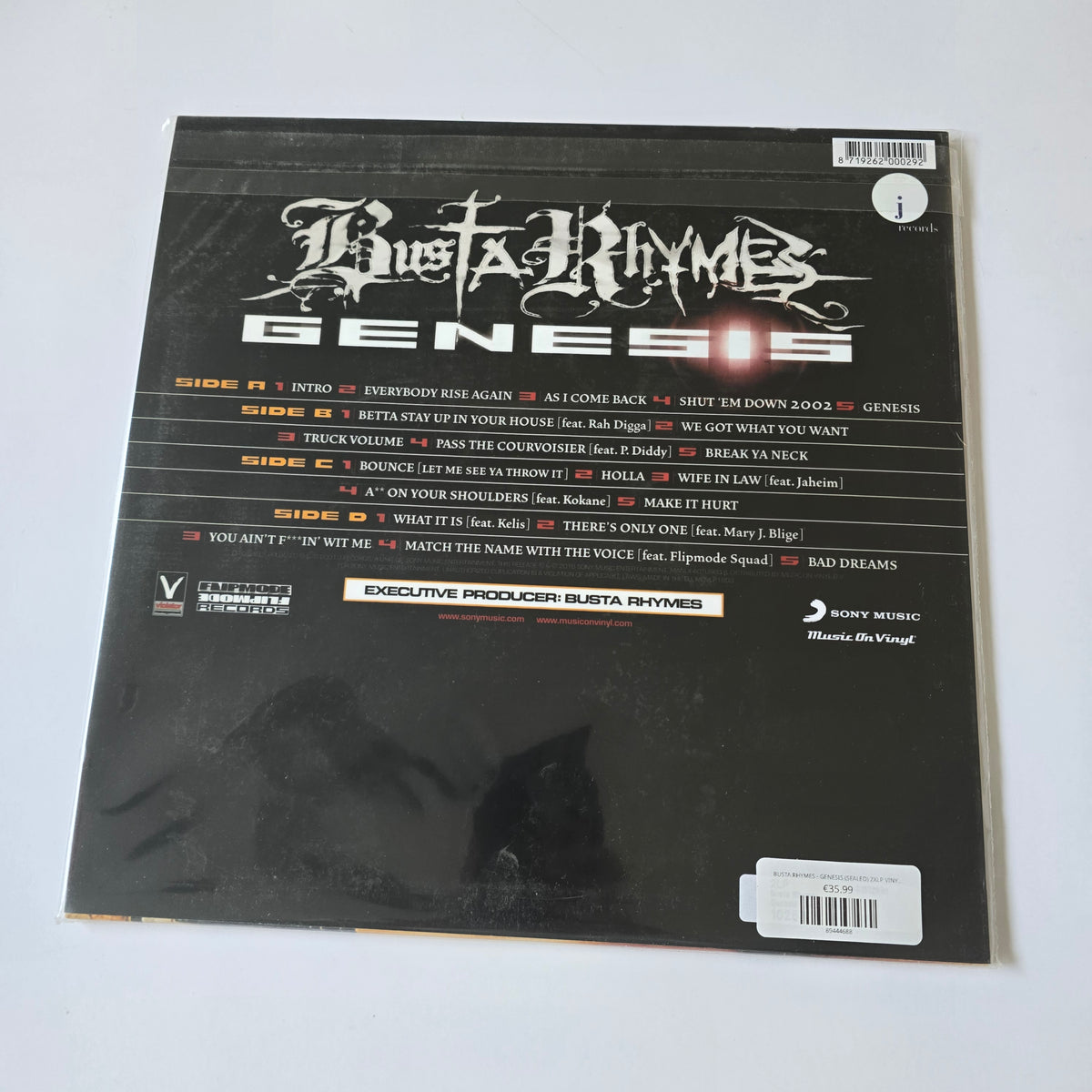 BUSTA RHYMES - GENESIS (SEALED) 2XLP VINYL -NEW!-